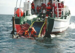 rescue path on boat